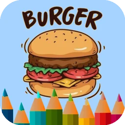 Hamburger coloring game