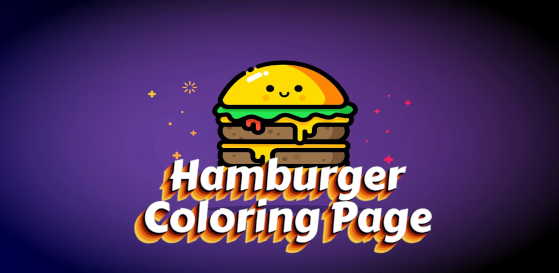 Hamburger coloring game screenshot